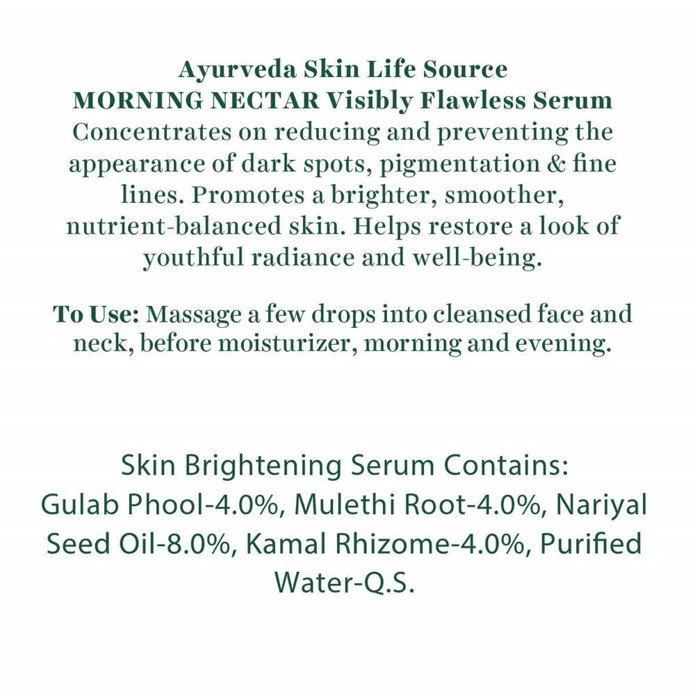 Biotique Advanced Ayurveda Bio Morning Nectar Visibly Flawless Serum - Grab2buy