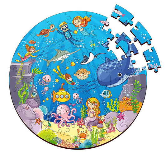Webby Wooden Ocean Jigsaw Puzzle - 60 Pcs  Grab2Buy Webby Grab2Buy