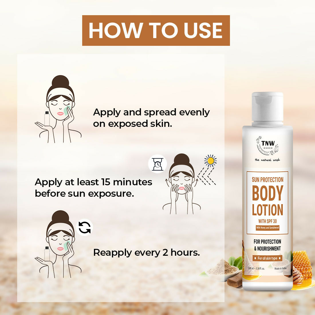 The Natural Wash Sun Protection Body Lotion  Grab2Buy The Natural Wash Grab2Buy
