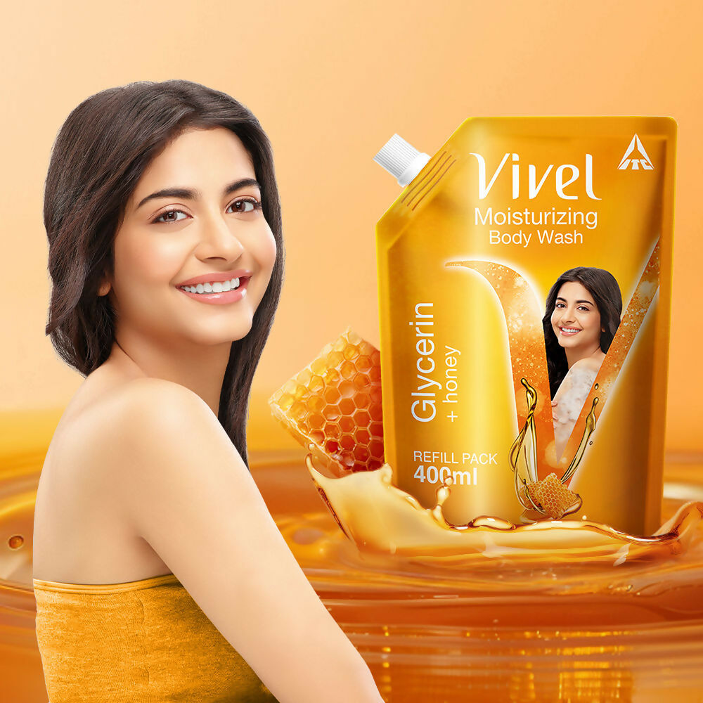 Vivel Moisturizing Bodywash Glycerin + Honey Refill Pack  Grab2Buy Vivel Grab2Buy