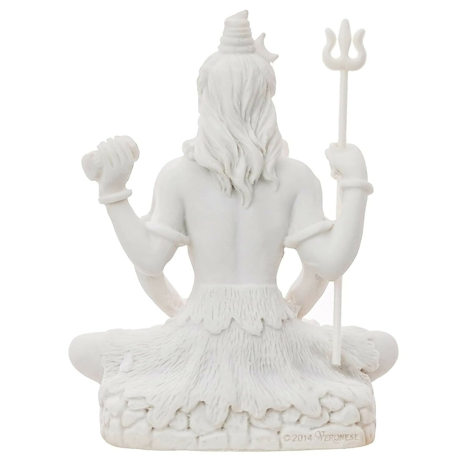 eCraftIndia White Polyresin Lord Shiva Statue - Grab2buy