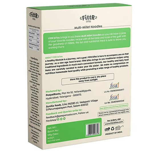 FittR biTes Multi-Millet Noodles - Grab2buy