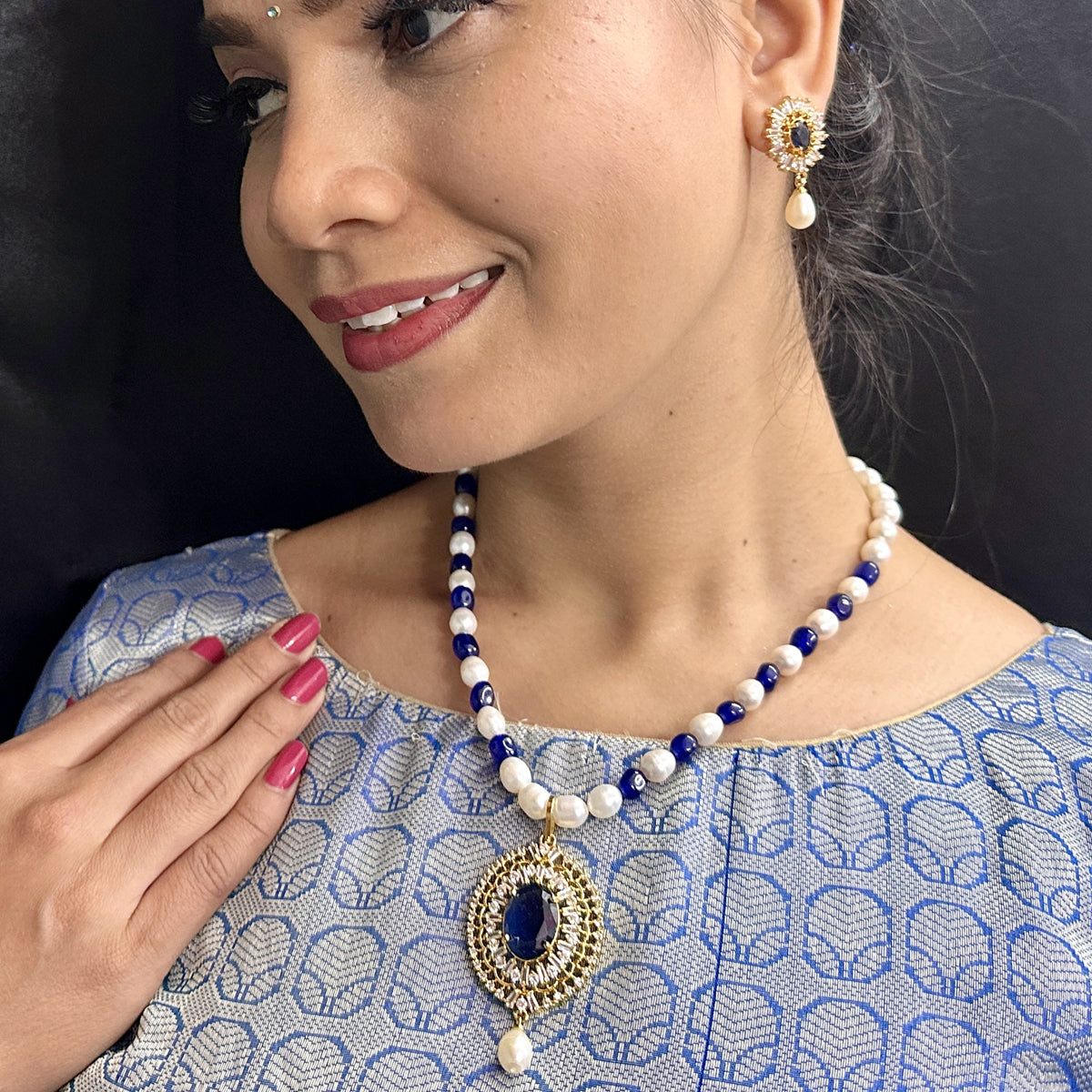 J Pearls Nivan Pearl Necklace Set J Pearls