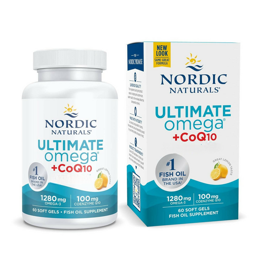 Nordic Naturals Ultimate Omega + CoQ10 Supplement Softgels 