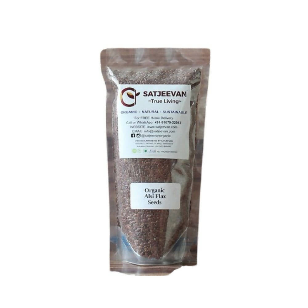 Satjeevan Organic Alsi Flax Seeds - Grab2buy