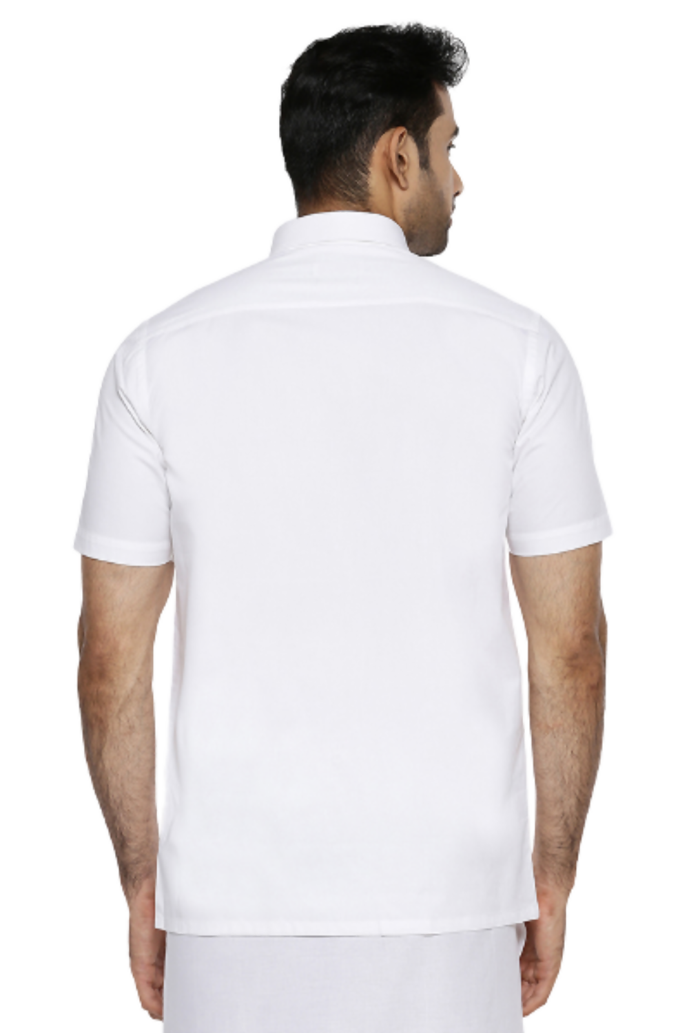 Ramraj Cotton Mens Half Sleeve White Shirt Plus Size - Cool Cotton 
