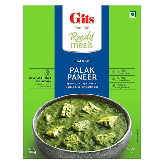Gits Ready Meals Heat & Eat Palak Paneer - Grab2buy