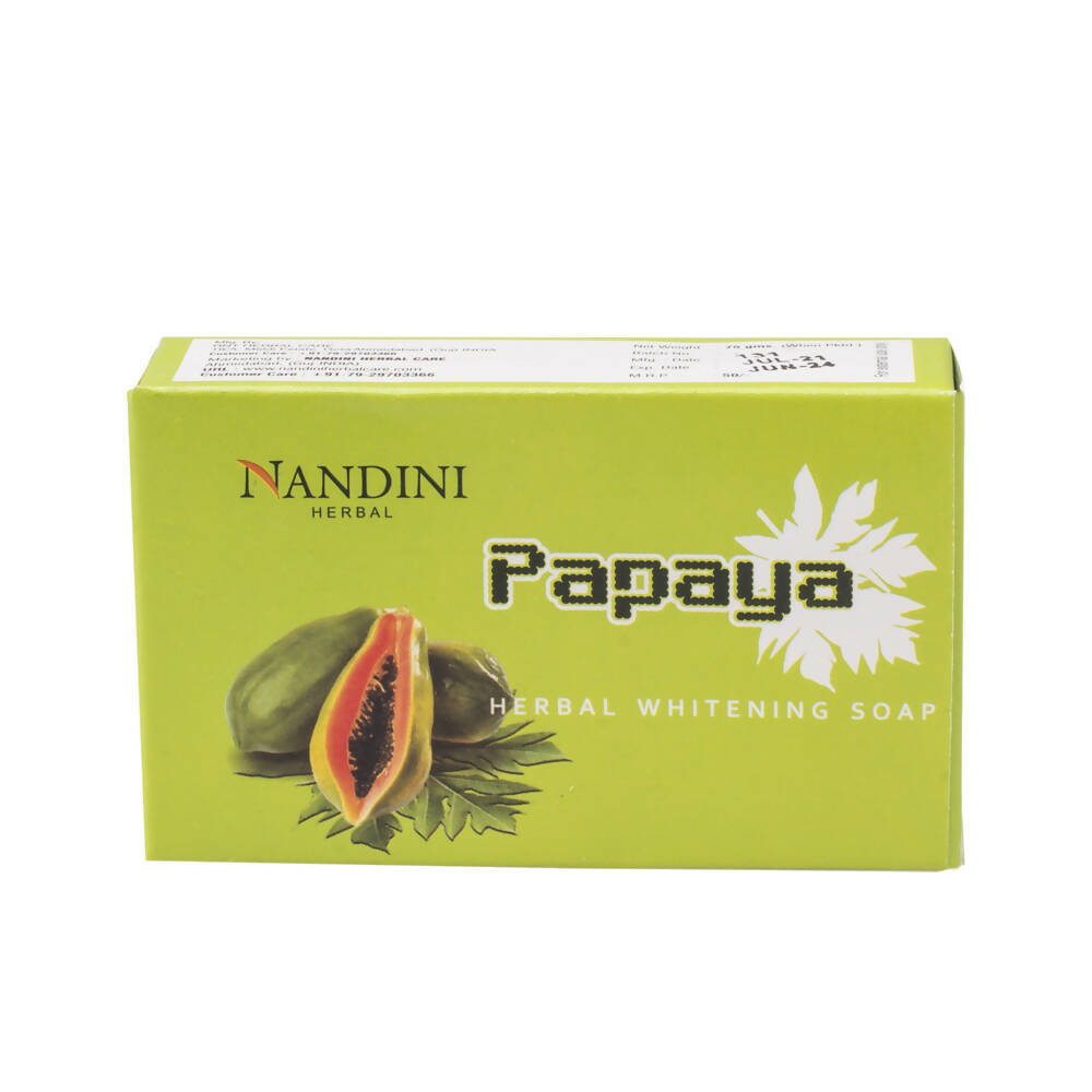 Nandini Herbal Papaya Whitening Soap - Grab2buy