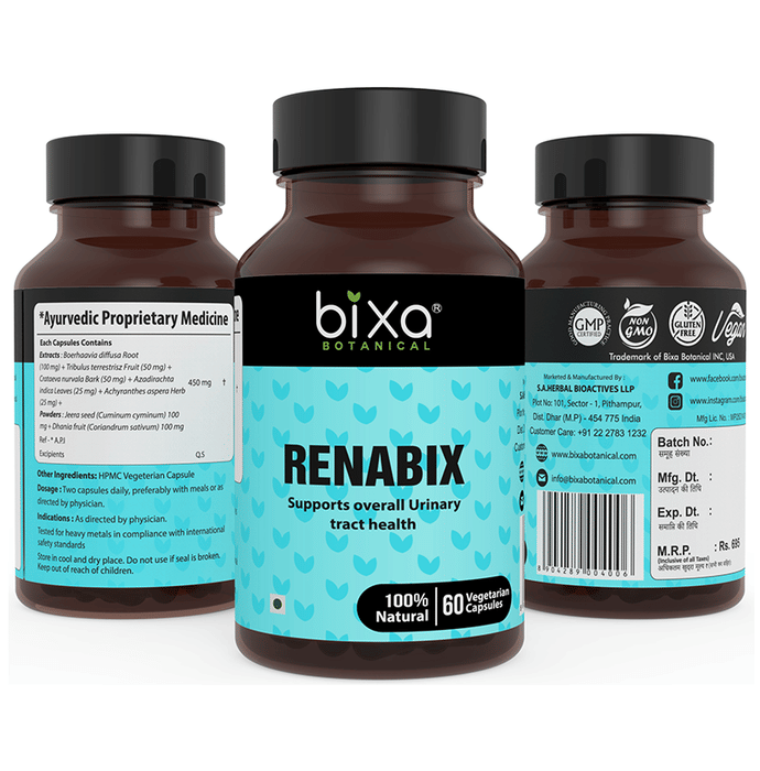 Bixa Botanical Renabix 450mg Vegetarian Capsule 