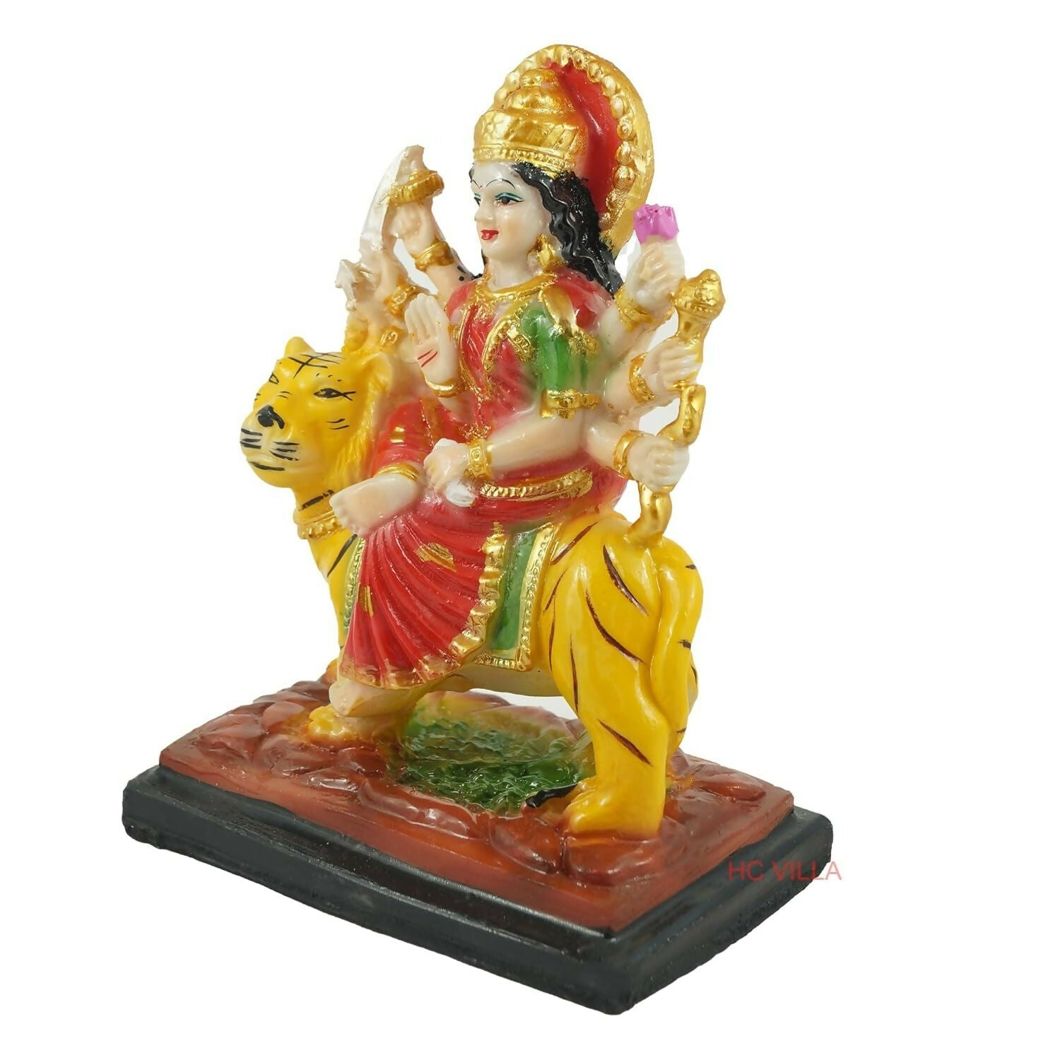 Hc Villa Polyresin Sherawali Mata Durga Maa Murti Statue - Grab2buy