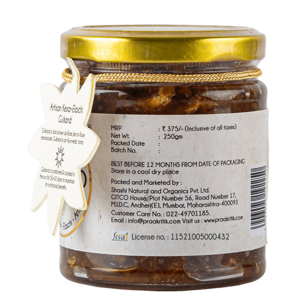 Praakritik Natutal Kesar Elaichi Artisan Gulkand 
