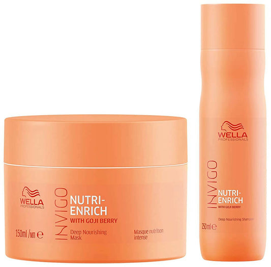 Wella Professionals Invigo Nutri Enrich Deep Nourishing Mask And Shampoo Combo - Grab2buy