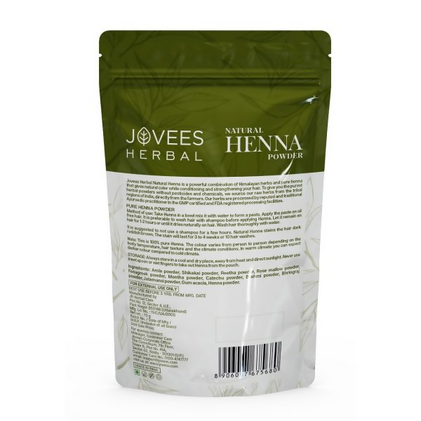 Jovees Mehandi/Henna Powder Controls Hair Fall & Repairs Damaged Hair 