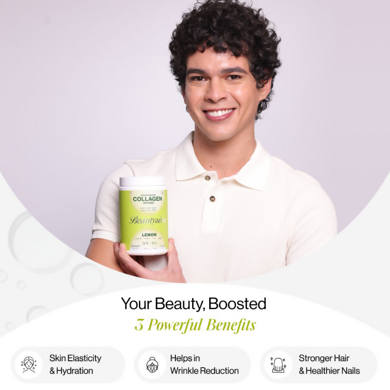 Beautywise Advanced Marine Collagen Peptides Powder - Lemon  Grab2Buy Beautywise Grab2Buy