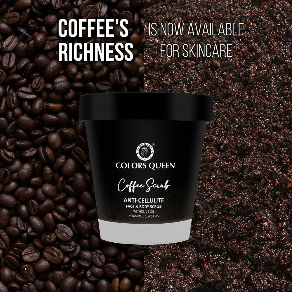 Colors Queen Anti-Cellulite Coffee Face & Body Scrub  Grab2Buy Colors Queen Grab2Buy
