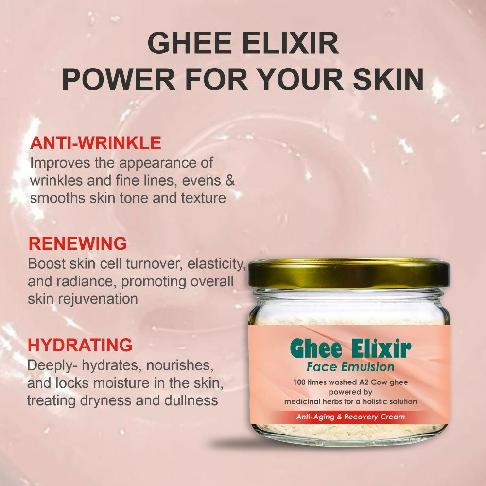 Beauty Secrets Ghee Elixir Ayurvedic Night Cream for Face infused with Collagen | Repair, Restore and Revive Naturally | Anti Aging Moisturizer  Grab2Buy Beauty Secrets Grab2Buy