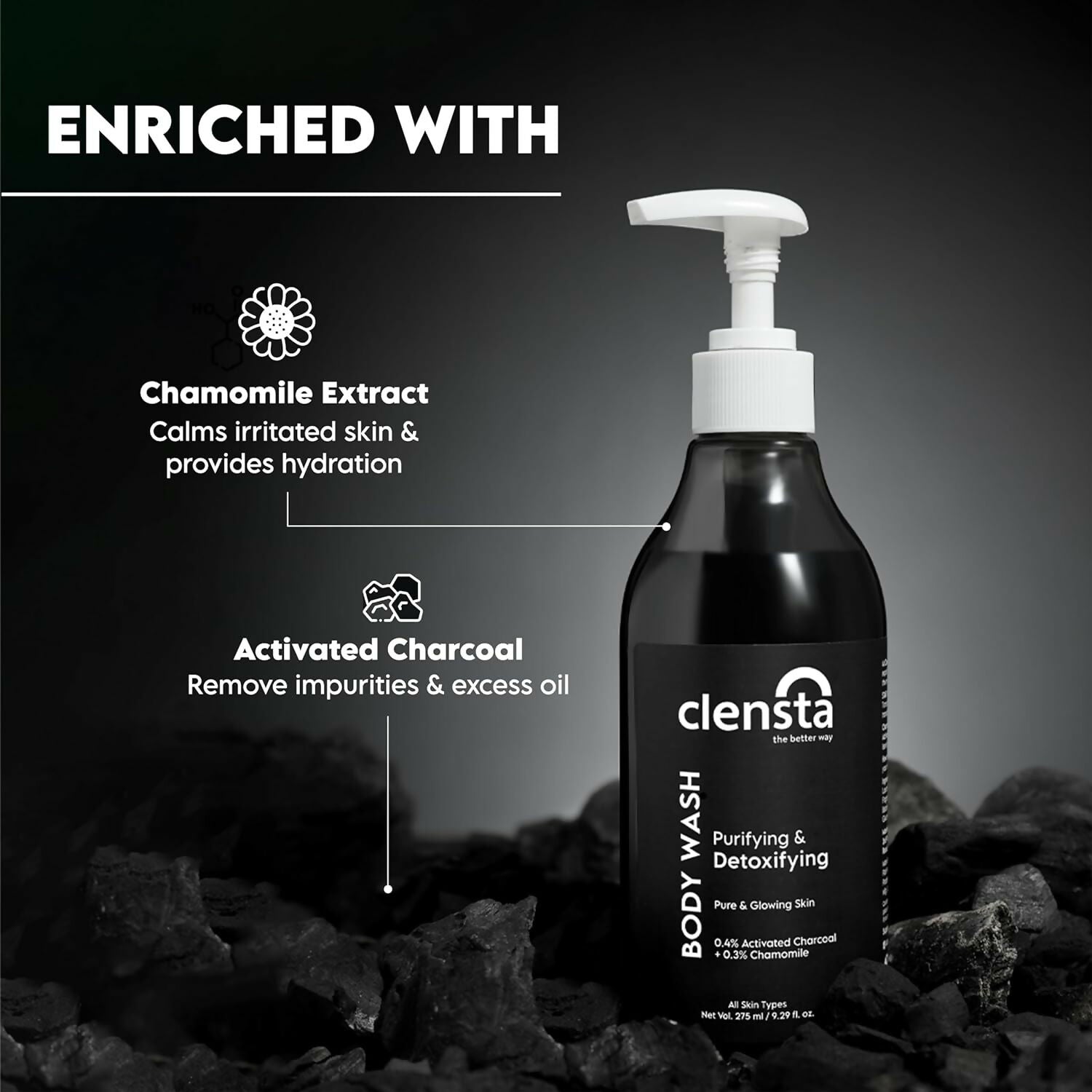Clensta Purifying & Detoxifying Body Wash 