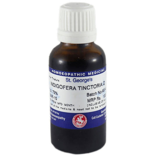 St. George's Homeopathy Indigofera Tinctoria Mother Tincture Q - Distacart