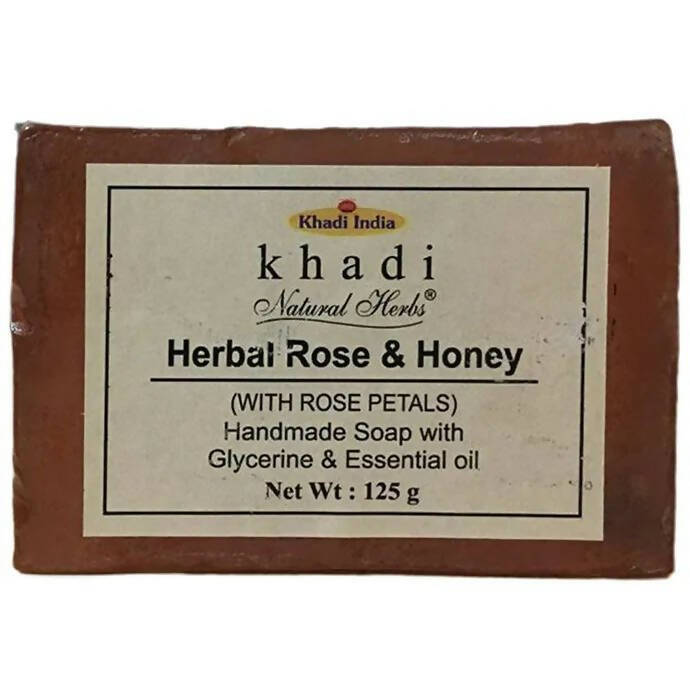 Khadi Natural Herbs Herbal Rose and Honey Soap - Grab2buy