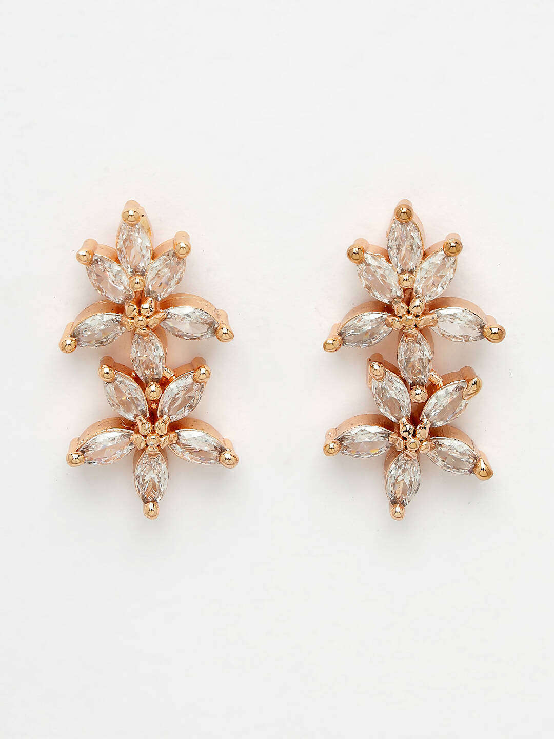 NVR Women Gold Plated Cz Stone Handcrafted Jewellery Set - Grab2buy