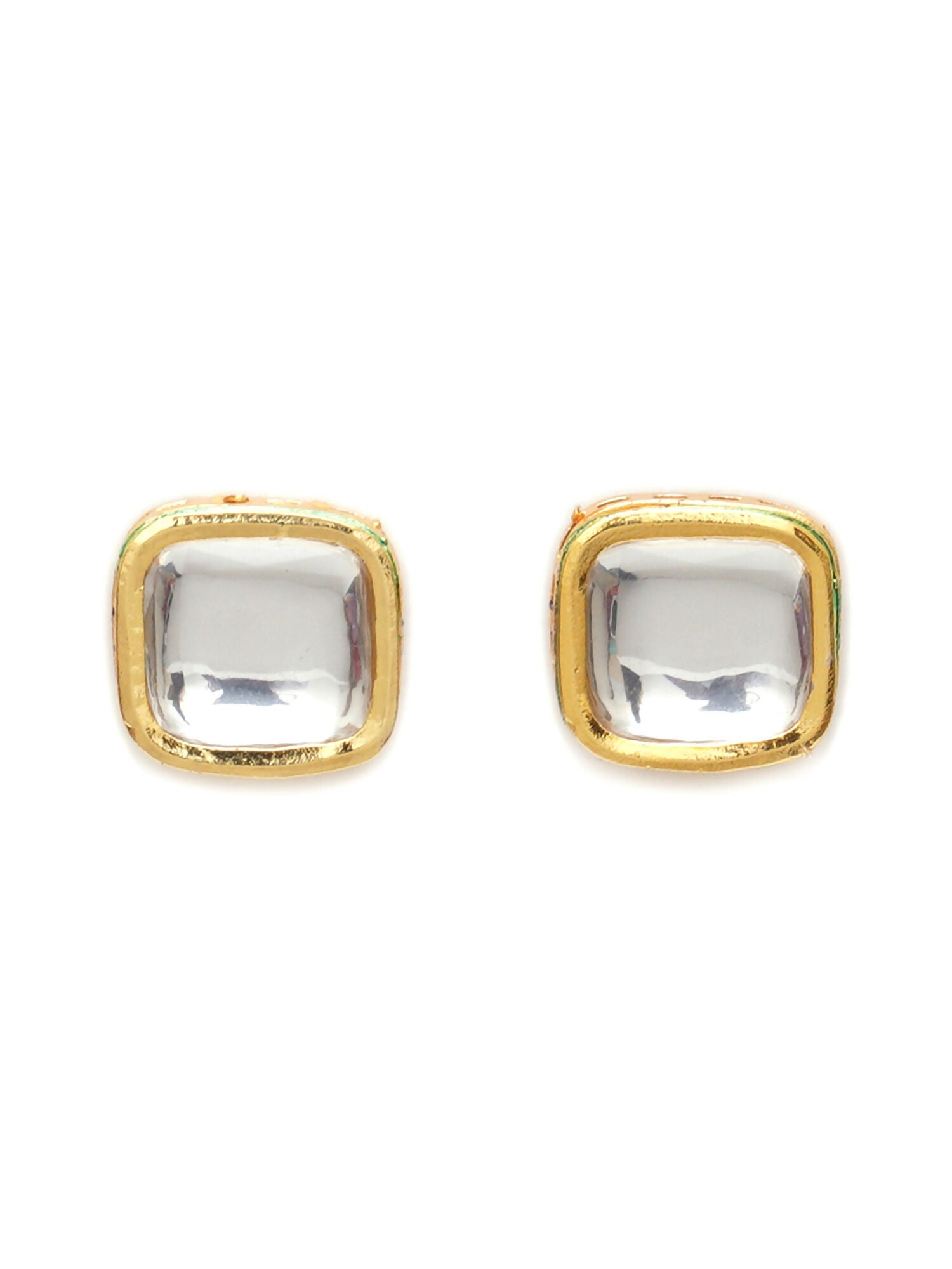 Kundan Studs (Gold) - Ruby Raang - Grab2buy