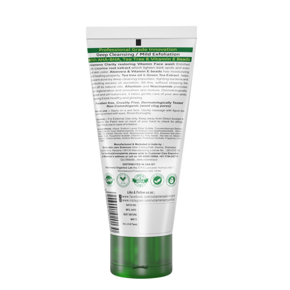 Volamena Clarity Restoring Vitamin Face Wash  Grab2Buy Volamena Grab2Buy