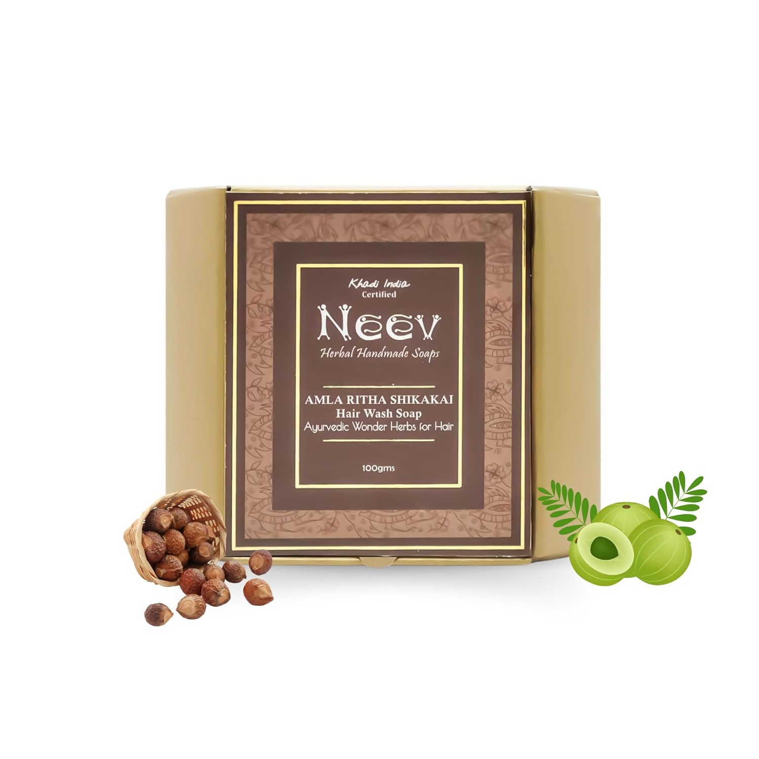 Neev Herbal Handmade Soap Amla Ritha Shikakai Hair Wash Ayurvedic