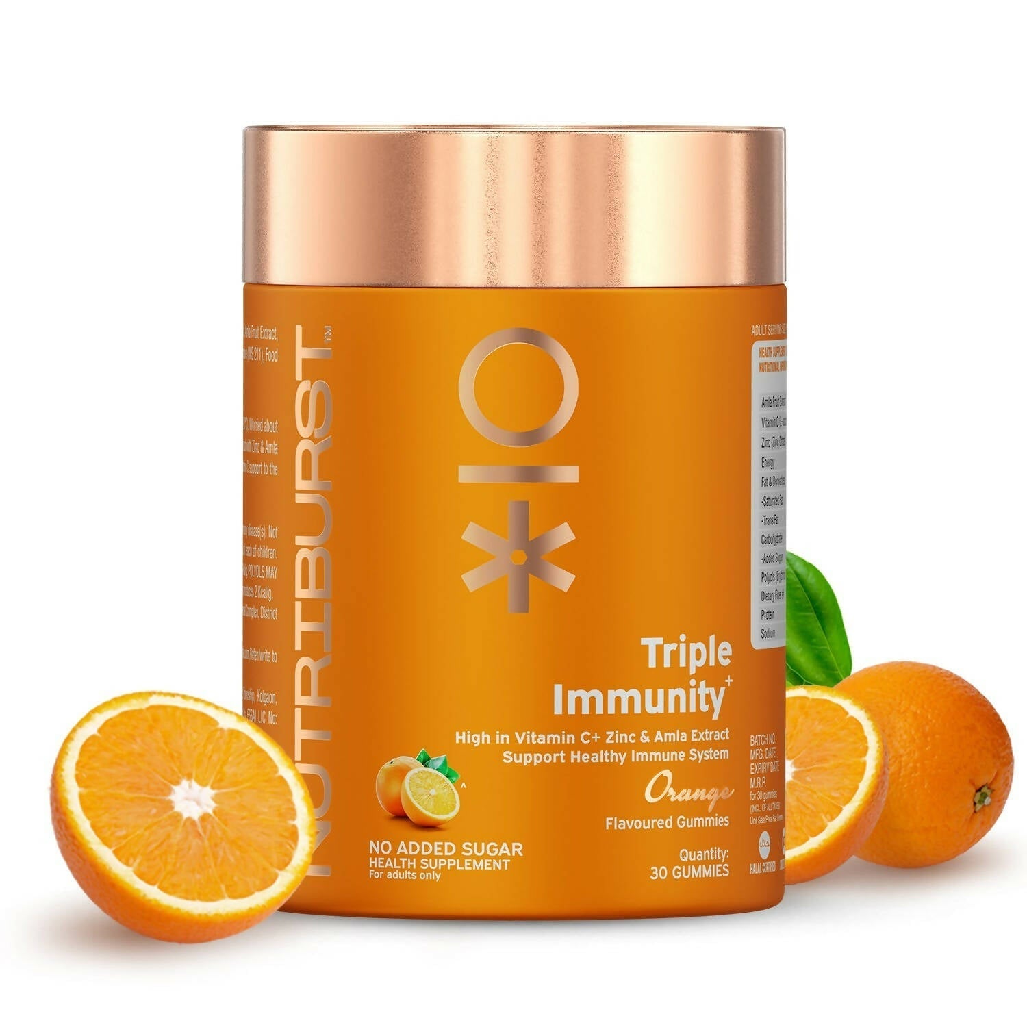 Nutriburst Triple Immunity Gummies With Vitamin C, Zinc & Amla 