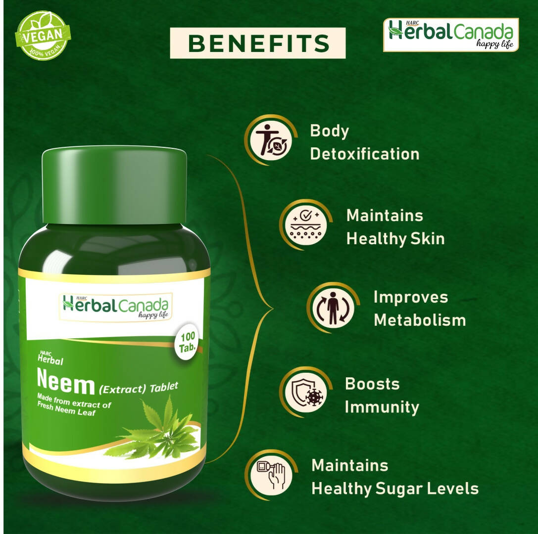 Herbal Canada Neem Extract Tablets 