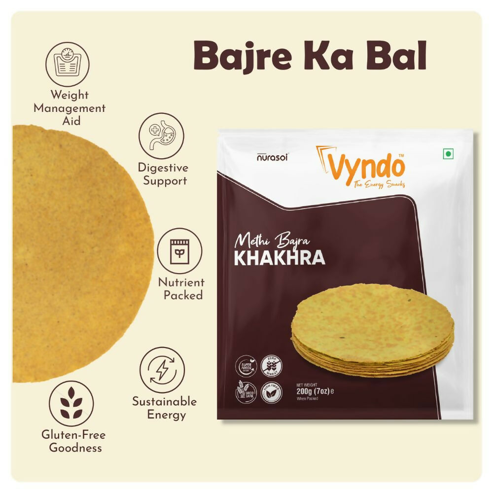 Vyndo Methi Bajra Khakhra - Grab2buy