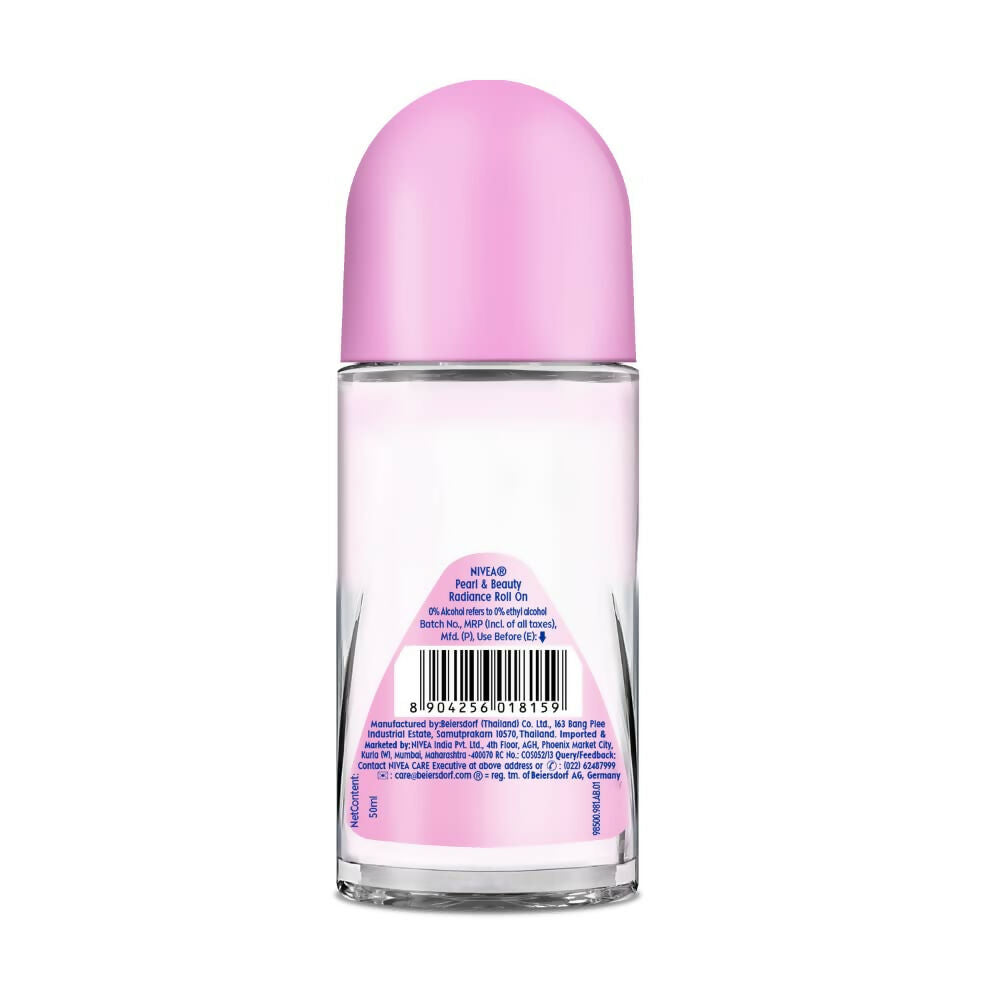 Nivea Deodorant Roll On Pearl & Beauty Radiance For Eventoned Smooth & Beautiful Underarms 