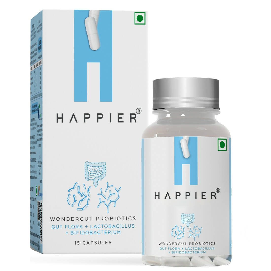 Happier Wondergut Probiotics Capsules - Grab2buy