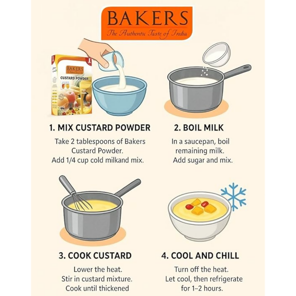 BAKERS Custard Powder - Vanilla