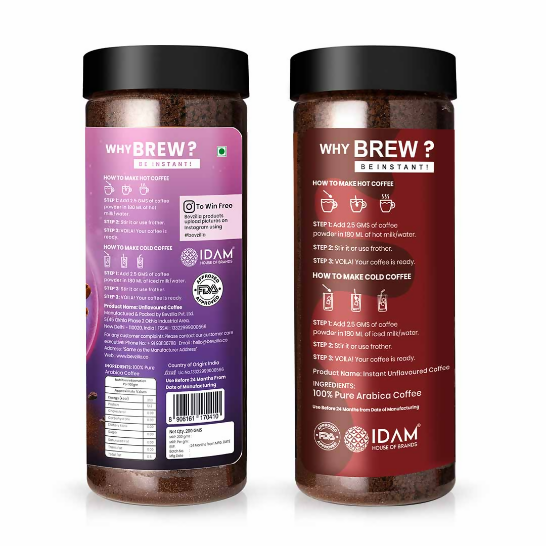 Bevzilla Chocolate & Mocha + Dark Wish Coffee Powder 