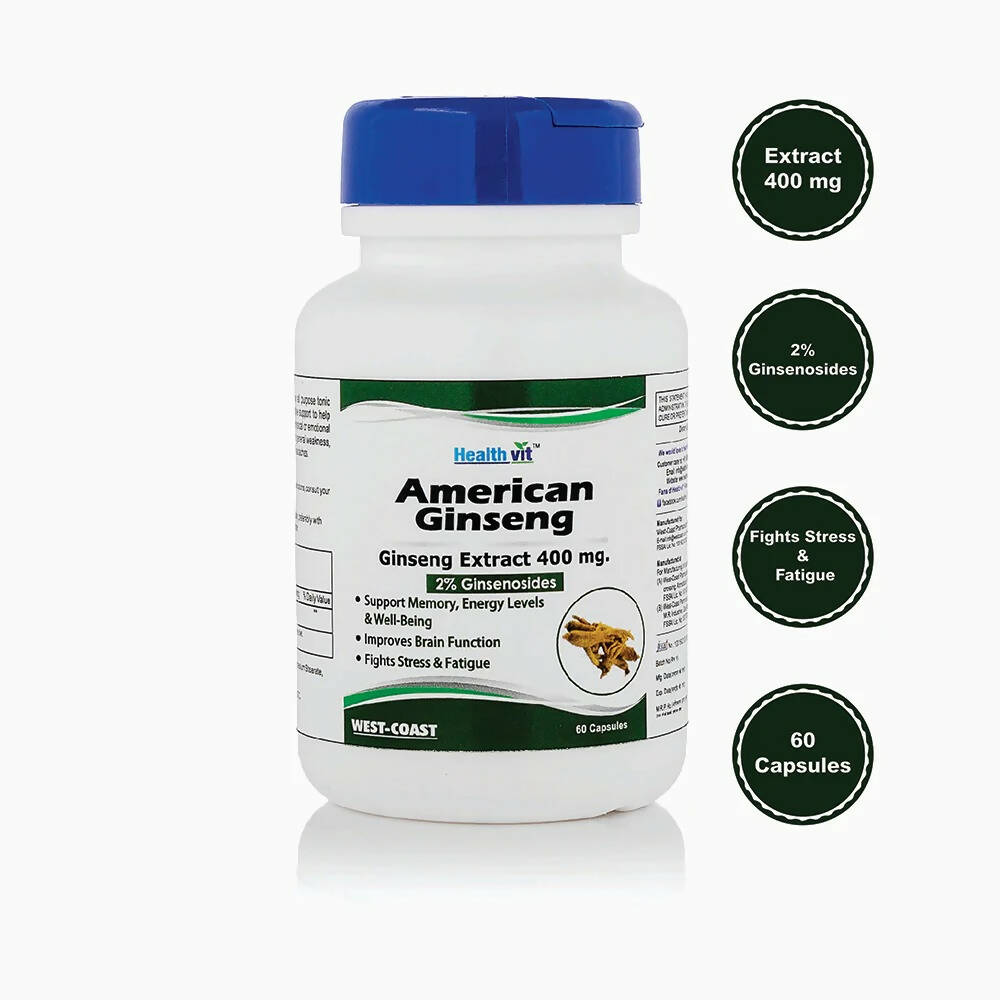 Healthvit American Ginseng Capsules - Grab2buy