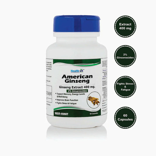 Healthvit American Ginseng Capsules - Grab2buy