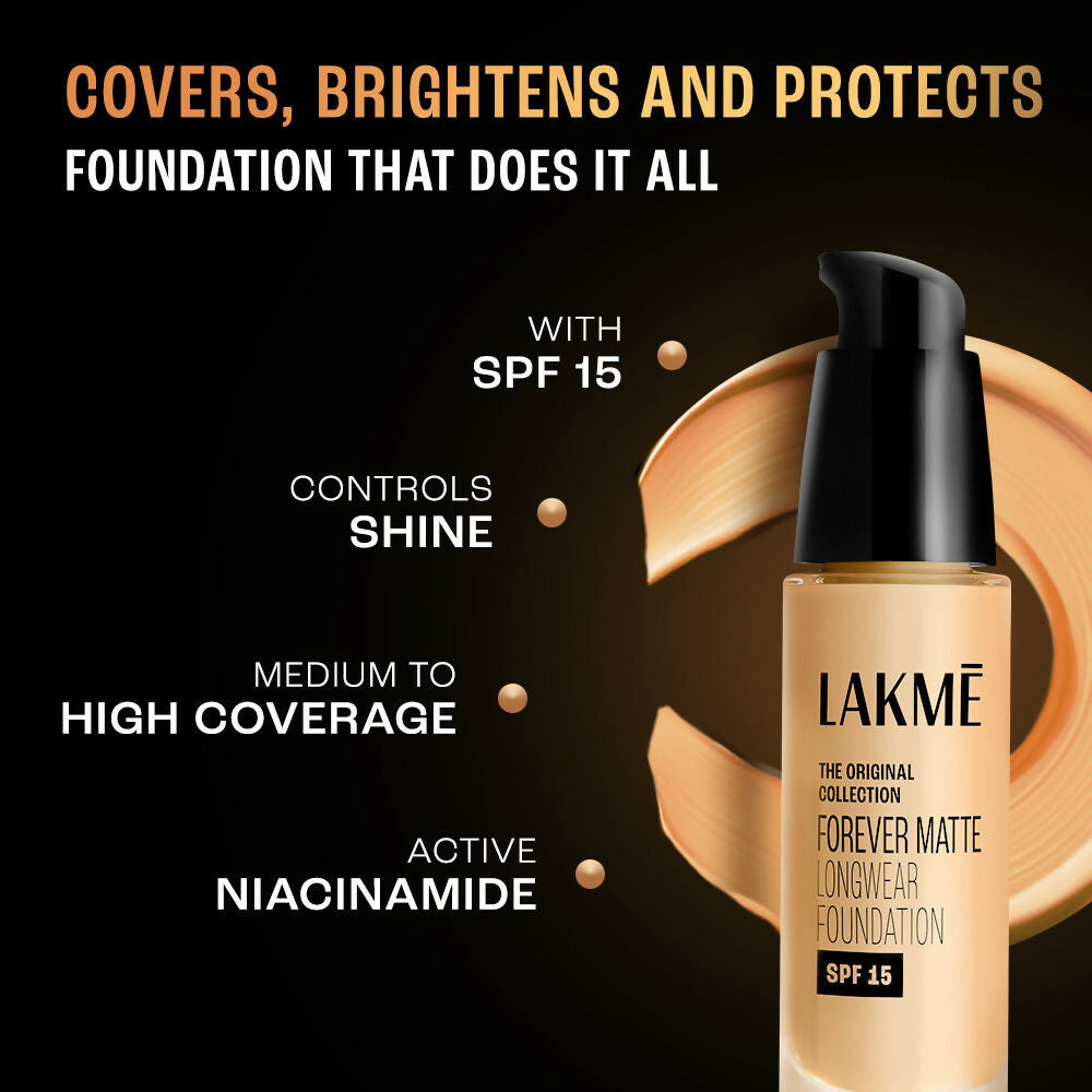Lakme Forever Matte Longwear Foundation - Cool Ivory