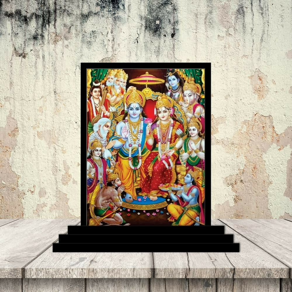 Vprint Quality Ram Darbar Wooden Car Dashboard Idol - Grab2buy