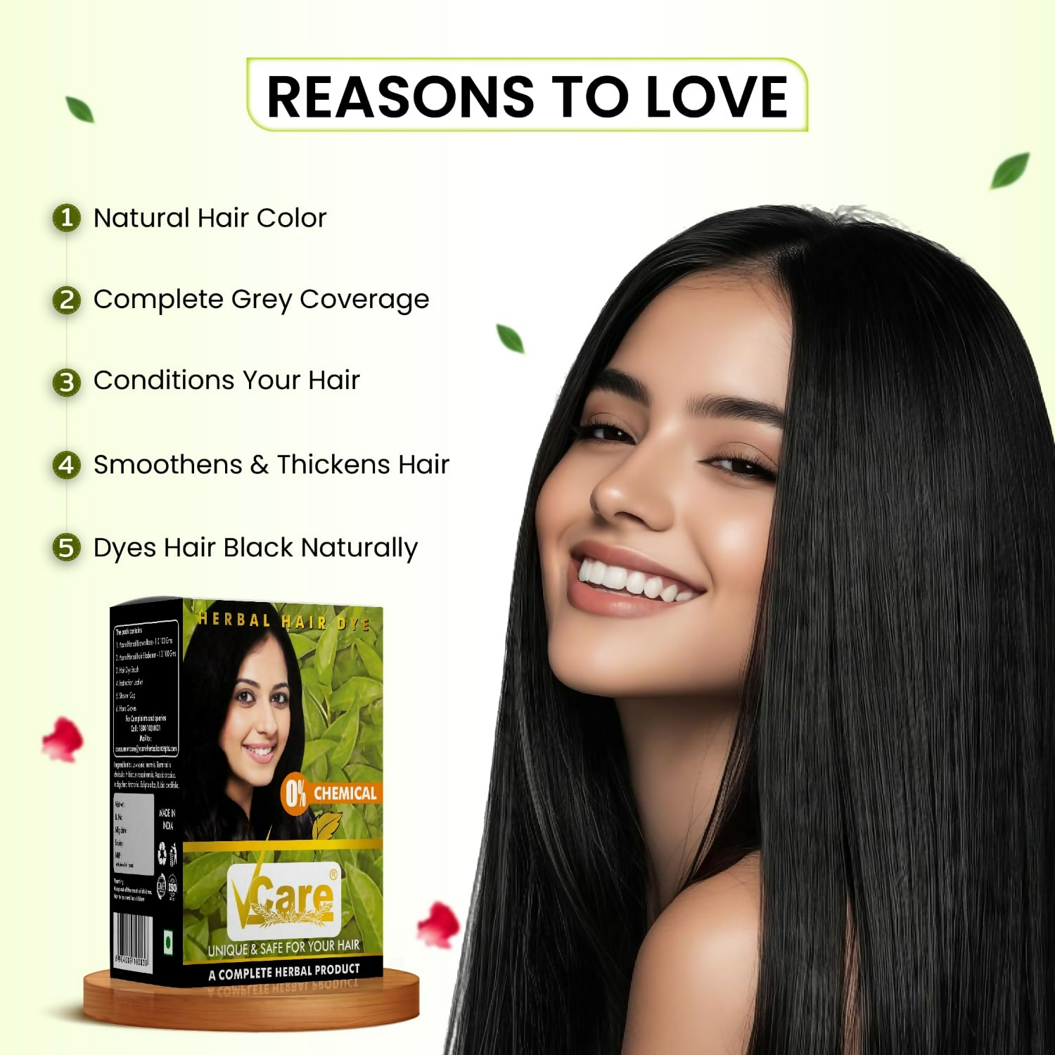 VCare Natural Herbal Hair Dye Powder  Grab2Buy VCare Grab2Buy