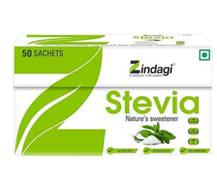 Zindagi Stevia Nature's Sweetener Sachets - Grab2buy