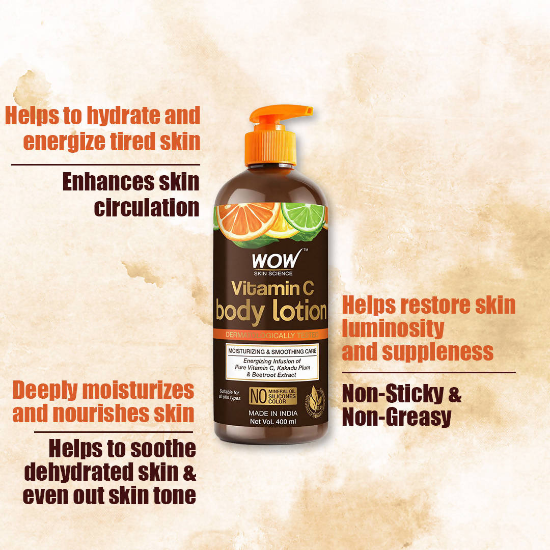 Wow Skin Science Vitamin C Body Lotion  Grab2Buy Wow Skin Science Grab2Buy