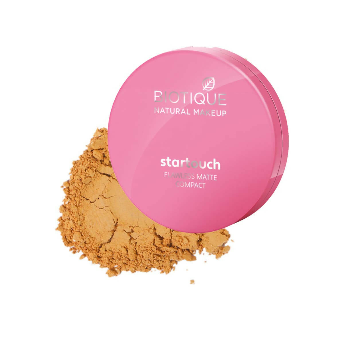 Biotique Natural Makeup Startouch Flawless Matte Compact - Tawny Nutmeg 