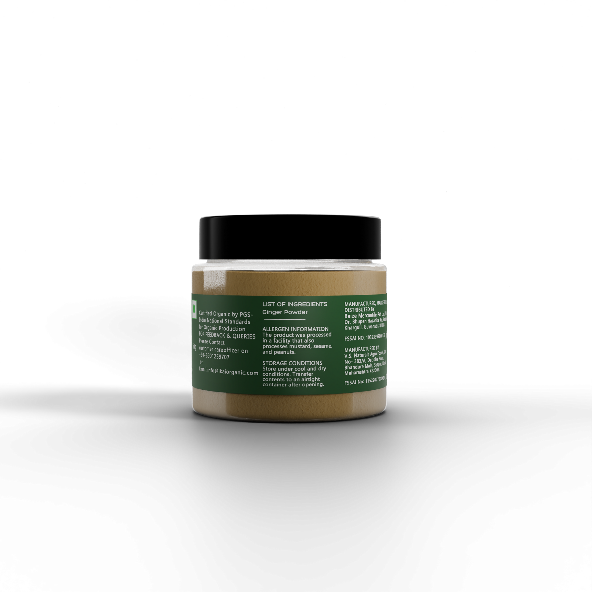5 - Organic Ginger Powder - 50g (1)