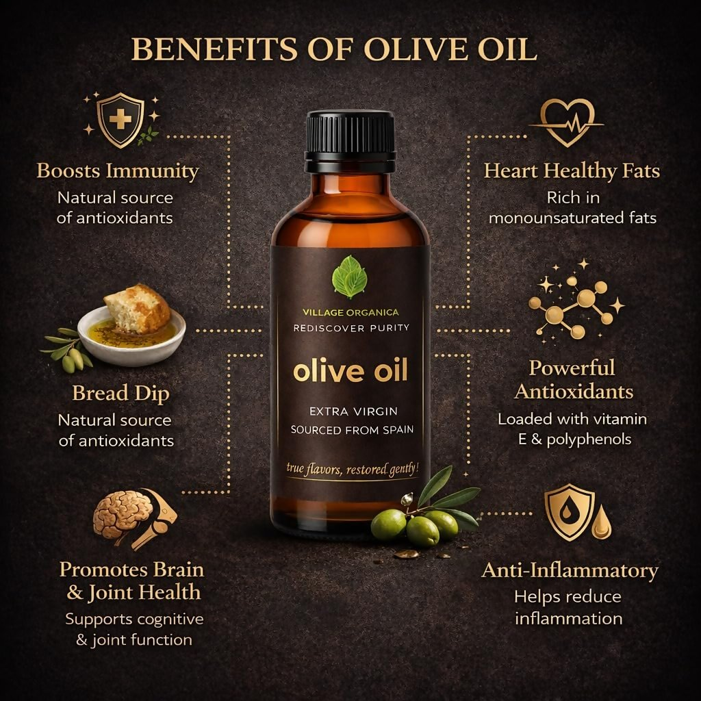 Village Organica Extra Virgin Olive Oil  Grab2Buy Village-Organica Grab2Buy