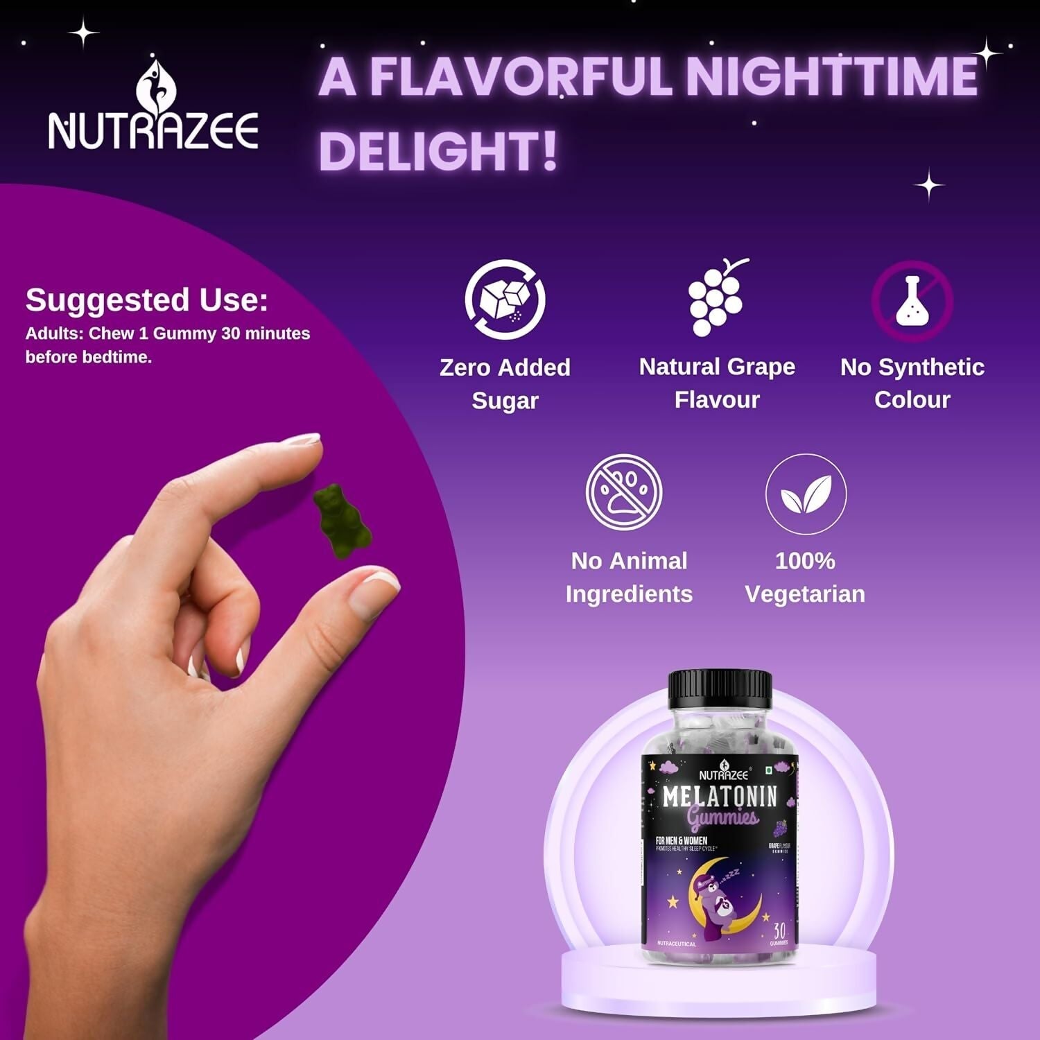 Nutrazee Melatonin Gummies 