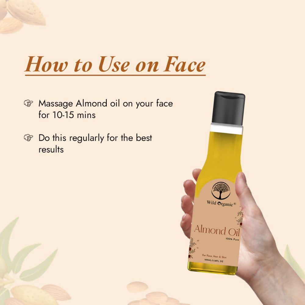 Wild Organic Cold Pressed Almond Hair Oil  Grab2Buy Wild Organic Grab2Buy