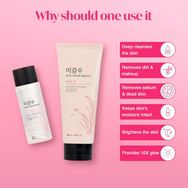 The Face Shop 2 Step Rice Water Bright Kit  Grab2Buy The Face Shop Grab2Buy