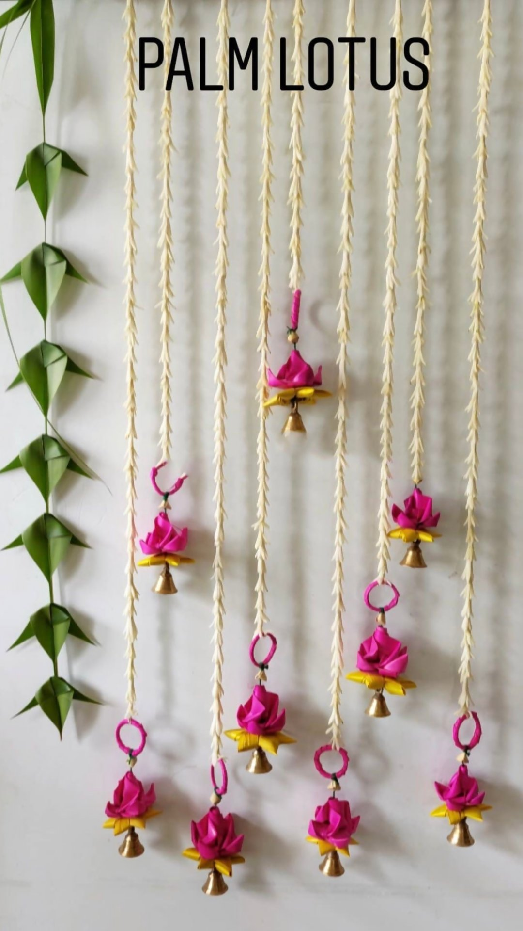 Shuddh Natural Hand Made Palm Leaf Lotus Hanging 