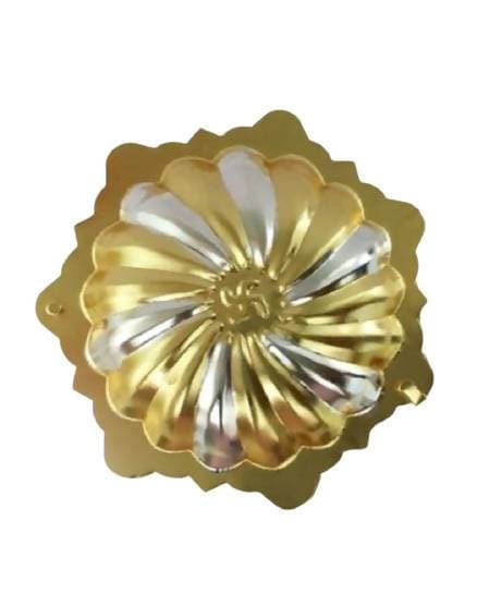 Puja N Pujari Gold and Silver Coated Kumkum Holder