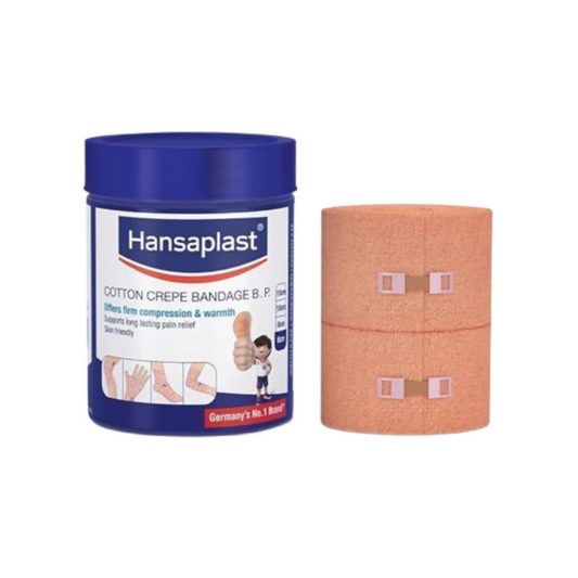 Hansaplast Soft Cotton Crepe Bandage For Pain Relief - 6CM X 4MTR 